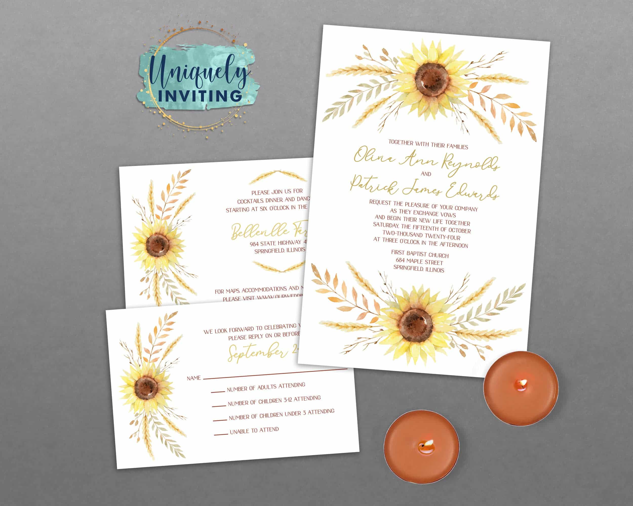 Autumn Harvest Invitations Uniquely Inviting