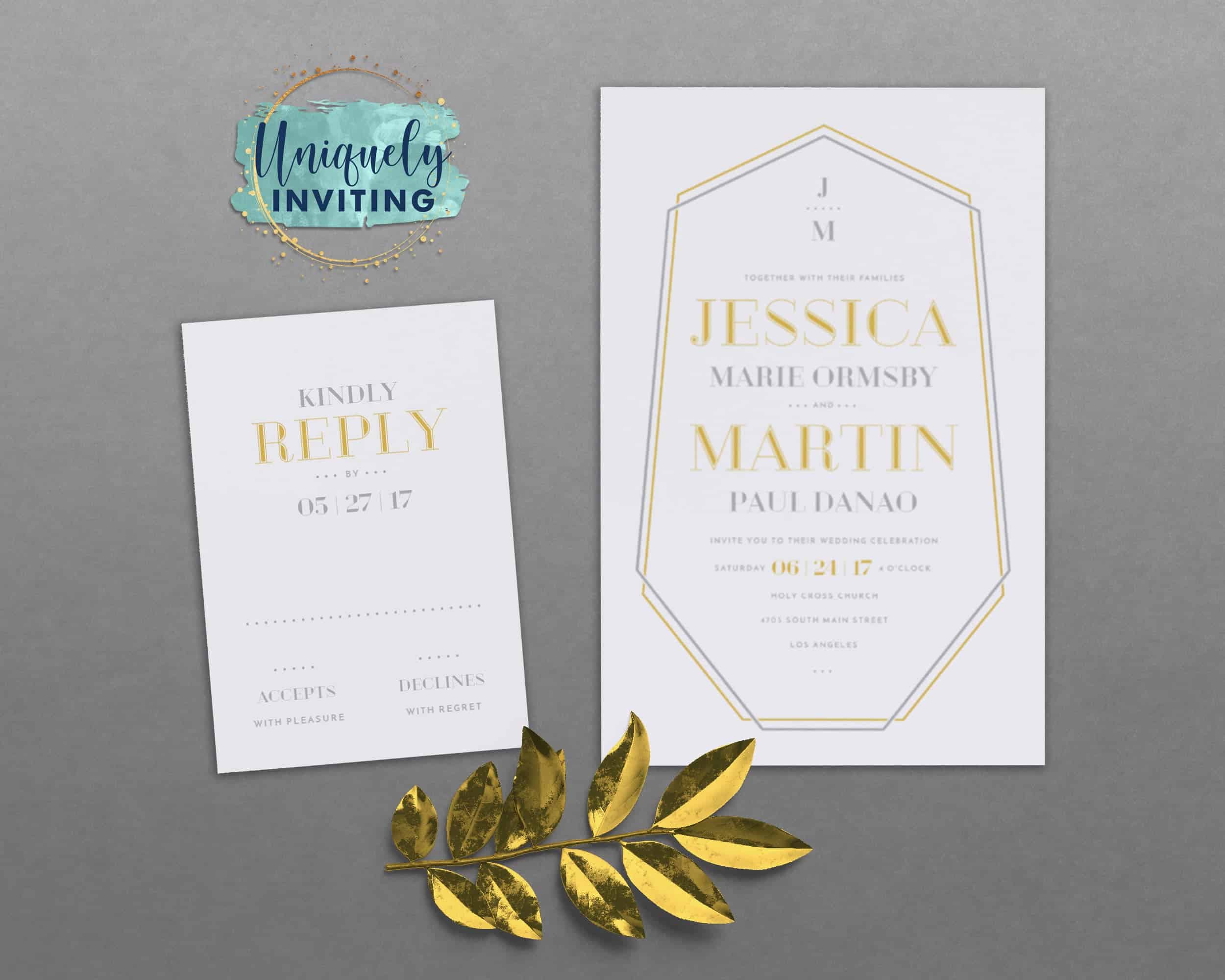 Crystal Luxe Invitations Uniquely Inviting