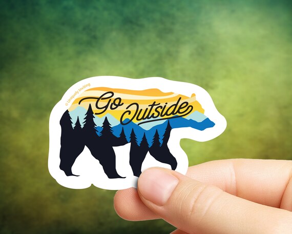 Go Outside Sticker || Die-Cut, Waterproof, Laminated Vinyl Sticker –  Uniquely Inviting